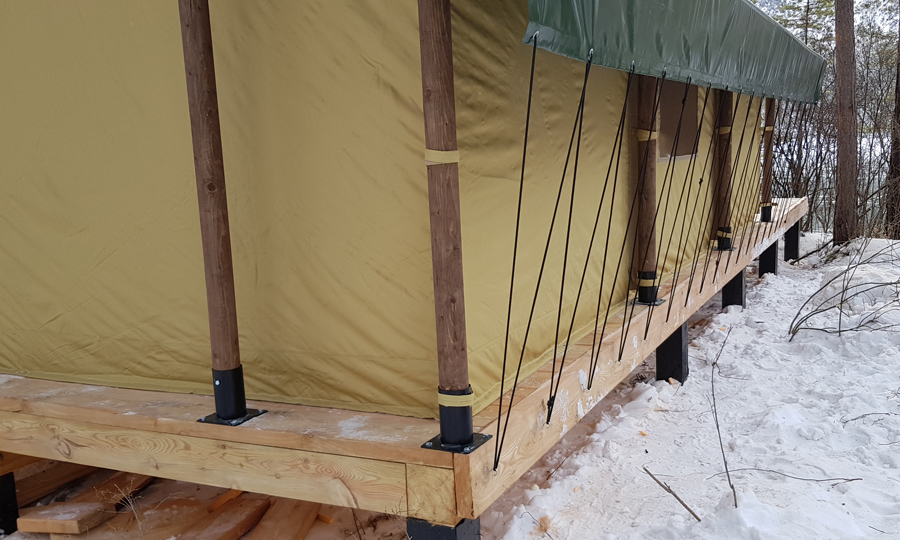 Герметизация стенок палатки