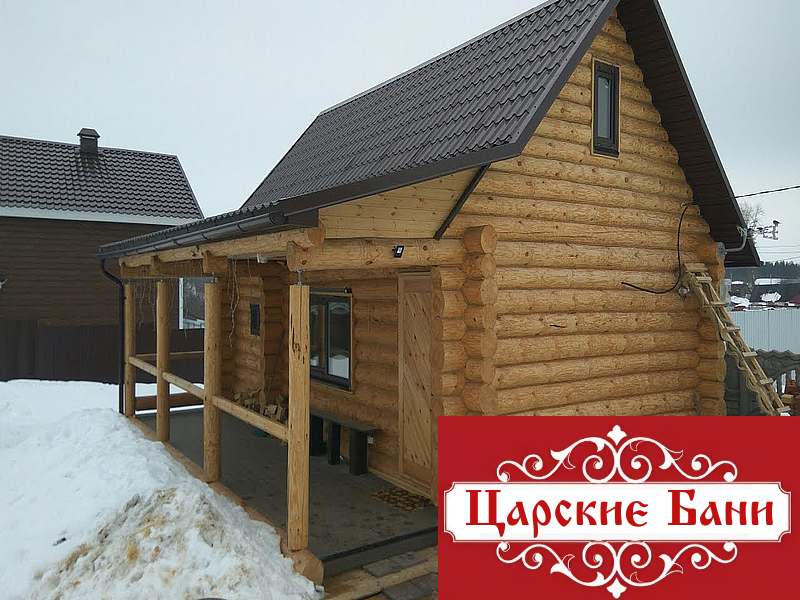 Сруб бани 6х8