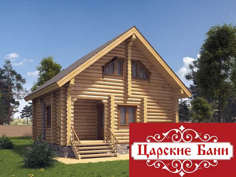 Сруб бани 8х8