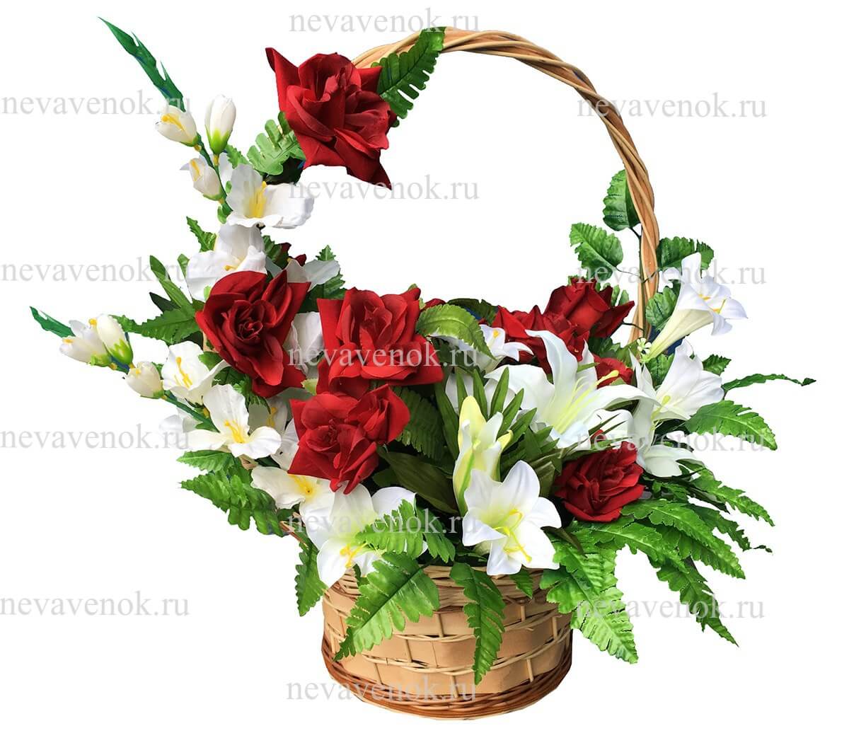 Ритуальные корзины из цветов